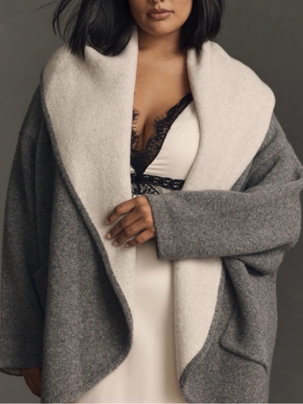 Anthropologie Hygge Cardigan- Gray & Cream